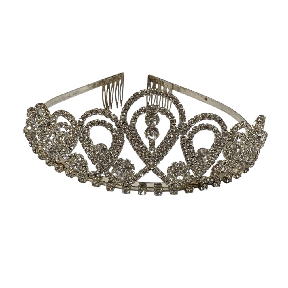 Rhinestone tiara, Spencer Tiara, Princess wedding bridal quinceañera